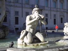 特里同，罗马，拉渥那广场上的摩尔人喷泉