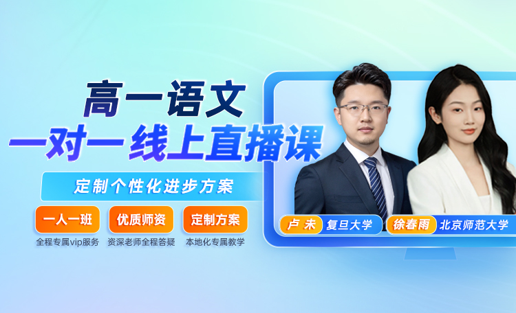 【高一语文】专属1对1规划（限时0.1元）
